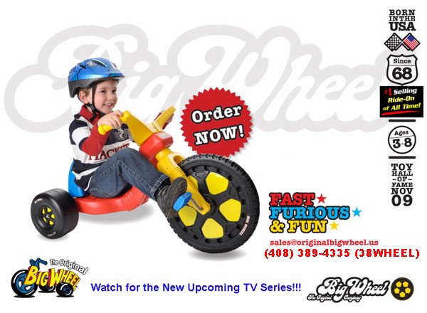 The Original Junior 11 Big Wheel Trike Original Big Wheel Tricycle for Kids 3-8 Replacement Parts Pedals 